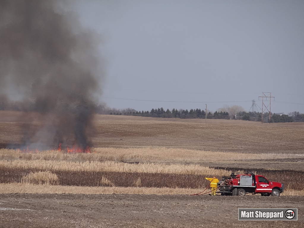 Rural fire east of Jamestown April 10, 2015 - CSi photos